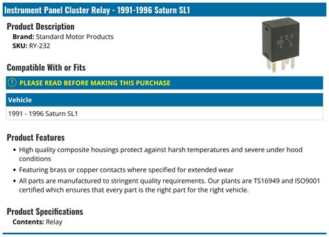 pictures of 1996 saturn sedan instrument panel junction box|SL1 L4.